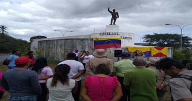 Realizaron acto conmemorativo por 160 años del asesinato del general del pueblo soberano Ezequiel Zamora