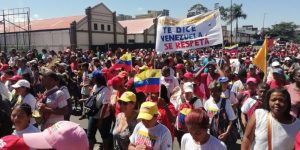 Marcha Internacional Antiimperialista para conmemorar los 62 años de la caída de la dictadura de Marcos Pérez Jiménez