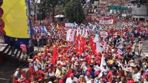 Marcha Internacional Antiimperialista para conmemorar los 62 años de la caída de la dictadura de Marcos Pérez Jiménez
