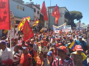 Marcha Internacional Antiimperialista para conmemorar los 62 años de la caída de la dictadura de Marcos Pérez Jiménez