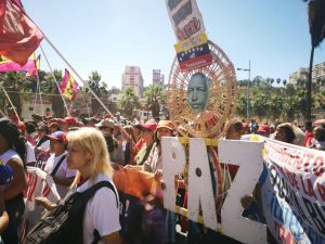 Marcha Internacional Antiimperialista para conmemorar los 62 años de la caída de la dictadura de Marcos Pérez Jiménez