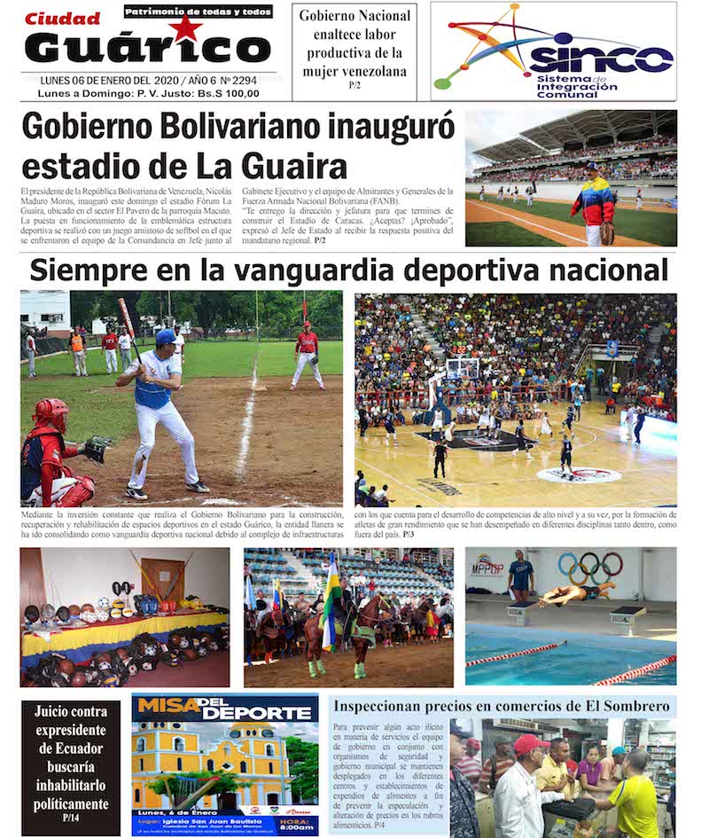 Estas son las portadas de medios impresos veenzolanos de este 06 de enero