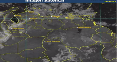 Inameh prevé lloviznas en Nueva Esparta, Sucre, Delta Amacuro y región centro norte este domingo