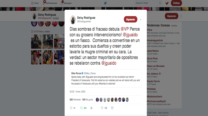 Vicepresidenta Rodríguez: Un sector mayoritario de opositores se rebelaron contra la derecha extremista