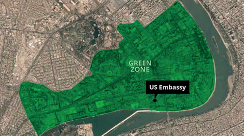Caen dos proyectiles sobre Zona Verde de Bagdad cerca de la Embajada de EE.UU.