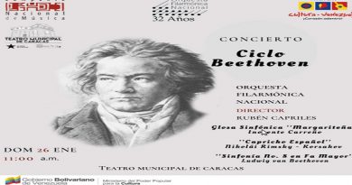 Realizarán en Teatro Municipal de Caracas concierto como parte del Ciclo Beethoven