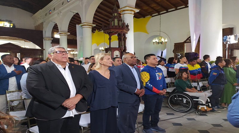 Realizan 75°Misa del Deporte en la Iglesia de la Divina Pastora en Caracas