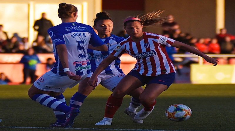 Deyna Castellanos debutó oficialmente en la Liga Iberdrola de España