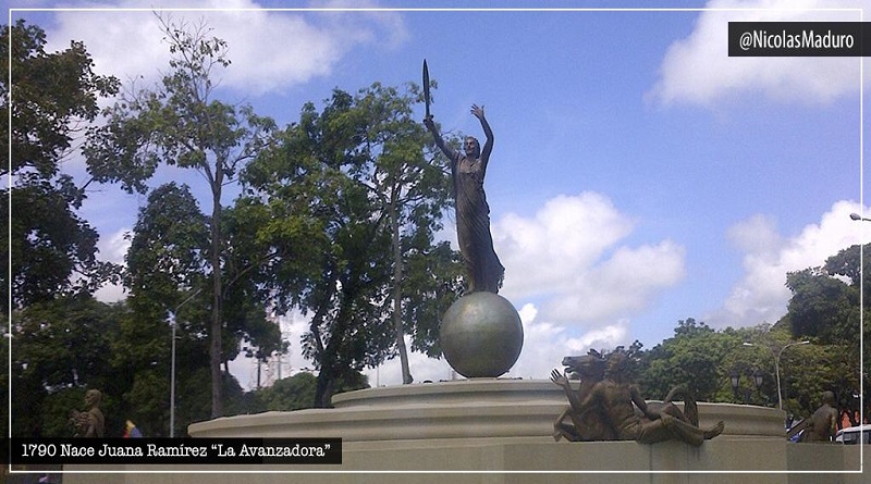 Jefe de Estado celebra 230 años del natalicio de Juana Ramírez “La Avanzadora”