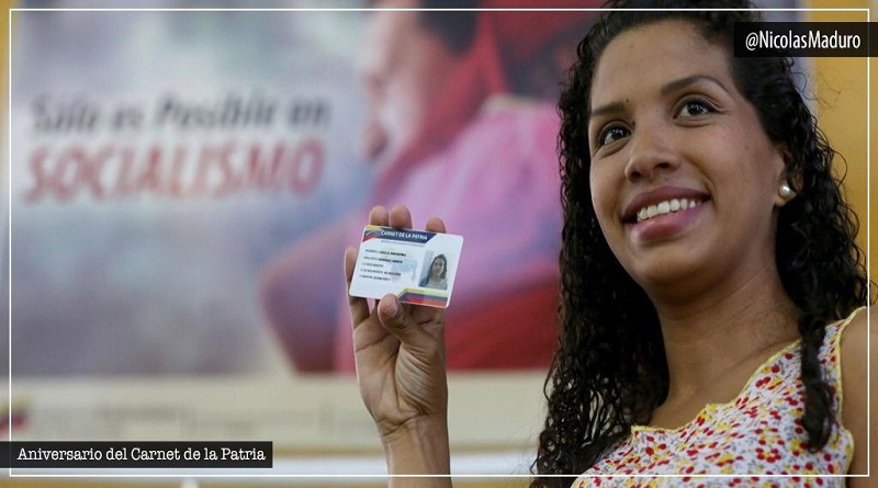 Jefe de Estado celebra los 3 años del Carnet de la Patria