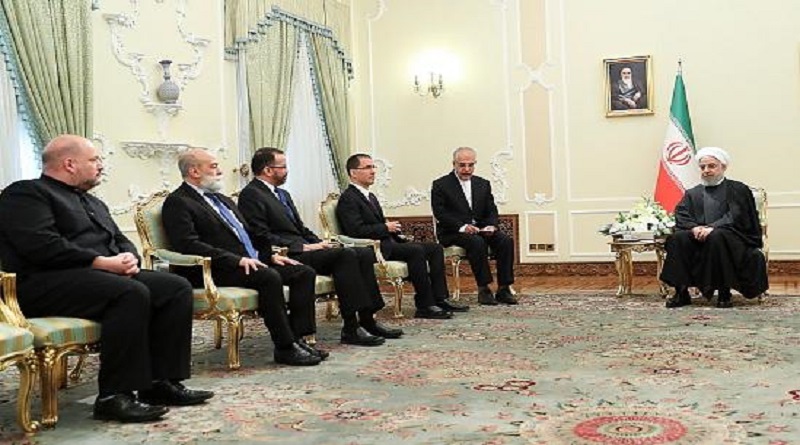 Encuentro entre el canciller Jorge Arreaza y el presidente la República Islámica de Irán Hassan Rouhani