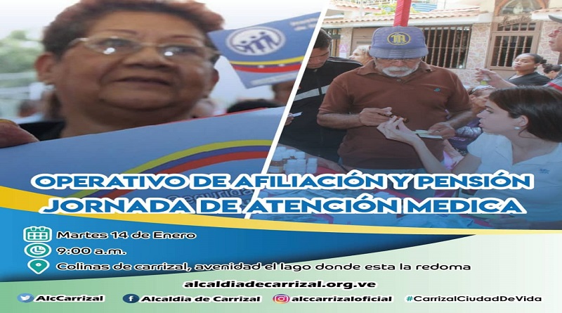 Fundavivir realizará el 14 de enero operativo de afiliación y pensión