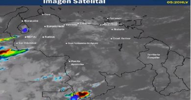 Para este lunes vientos intensos originan lluvias dispersas en Zulia y Amazonas