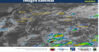 Inameh pronostica precipitaciones con algunas descargas eléctricas para este 16Ene