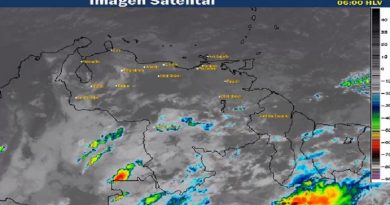 Inameh pronostica vientos fuertes y precipitaciones para este viernes