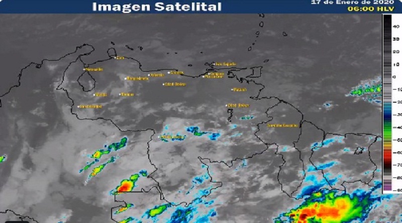 Inameh pronostica vientos fuertes y precipitaciones para este viernes
