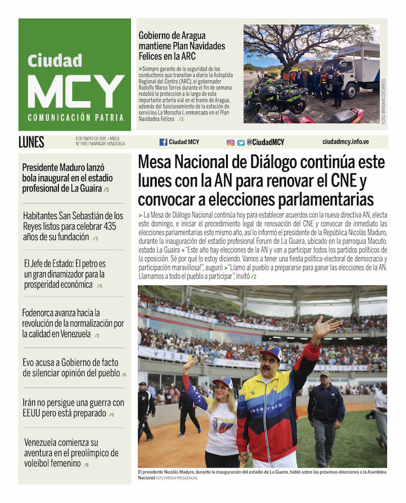 Estas son las portadas de medios impresos veenzolanos de este 06 de enero