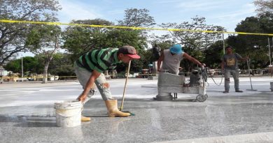 Misión Venezuela Bella colocó 600 metros de granito en la plaza Bolívar de Villa de Cura