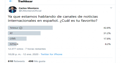 TENDENCIAS | TeleSUR es considerado el canal favorito de noticias internacionales en español