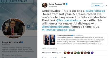Canciller Jorge Arreaza: Pompeo sobra