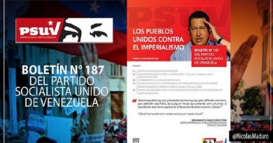 Boletín N°187 del PSUV sintetiza lucha histórica de los pueblos contra el imperialismo