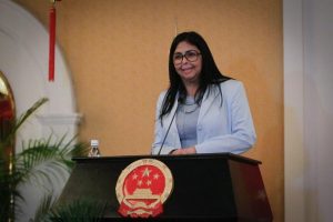 Vicepresidenta Ejecutiva, Delcy Rodríguez, participó en la recepción de la Fiesta de Primavera 2020 de la República Popular China