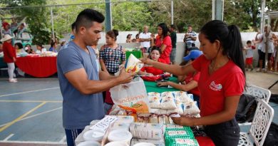 Distribuyen más de 5 mil kilos de alimentos en comunidad neoespartana
