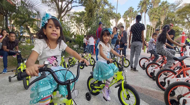 "Alegría en Dos Ruedas" el atractivo recreacional de niños y niñas merideños
