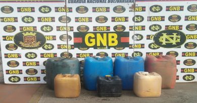 GNB retuvo 1.199 litros de combustible ilegal en el estado Bolívar