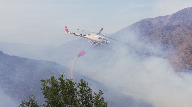 Reportan 53 incendios forestales en Chile