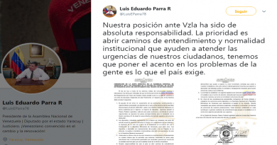 Junta Directiva opositora AN sobre sanciones de EE:UU.: Resulta inaceptable que países extranjeros pretendan condicionar conciencia de diputados