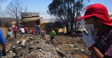 En Valparaíso decretan zona de catástrofe por incendio forestal
