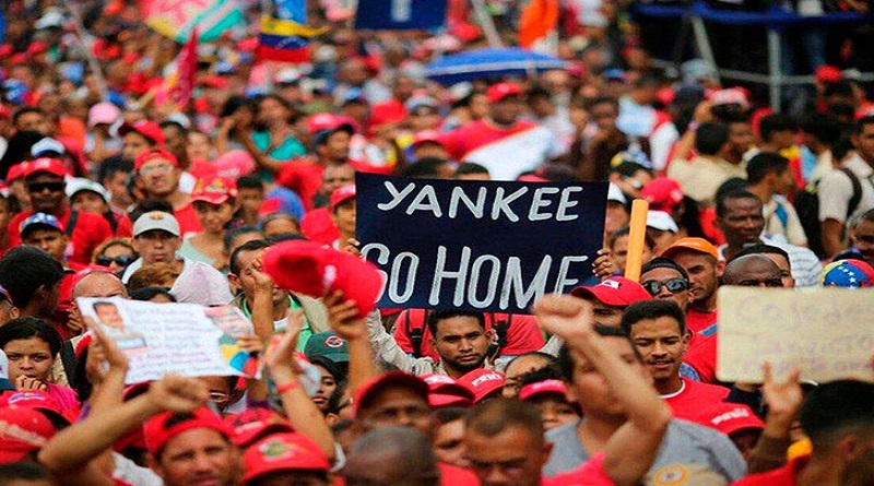 Pueblo venezolano y delegados internacionales toman Caracas en gran marcha antiimperialista este jueves 23 de enero