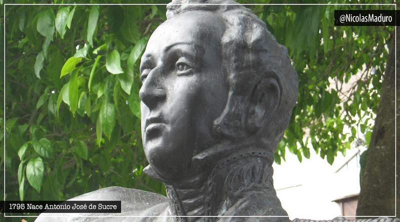 Mandatario Nacional conmemora 225 años del natalicio de Antonio José de Sucre