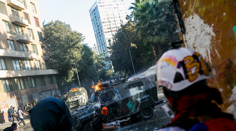 Jornada de protestas en Chile coincide con último día del Festival de Viña del Mar