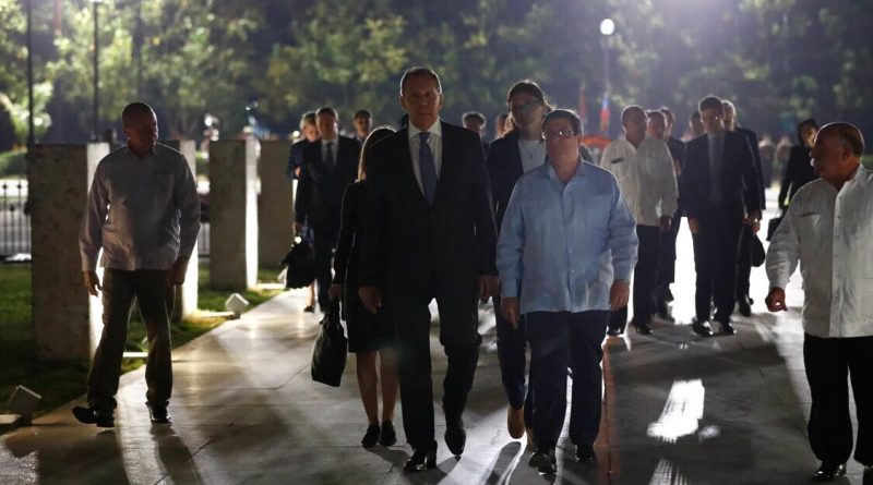 Canciller ruso Serguéi Lavrov llega a Cuba en visita oficial