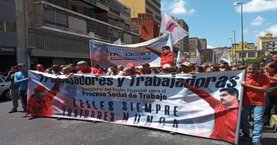 Inicia Marcha Antiimperialista en apoyo a trabajadores de Conviasa