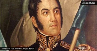 Jefe de Estado felicita al pueblo de argentina que celebra natalicio del Libertador del Sur, José de San Martín