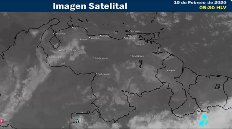Pronostican lloviznas dispersas durante la madrugada en algunas áreas del país