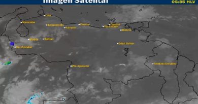Vientos moderados originan nubosidad con lluvias en algunos estados del país