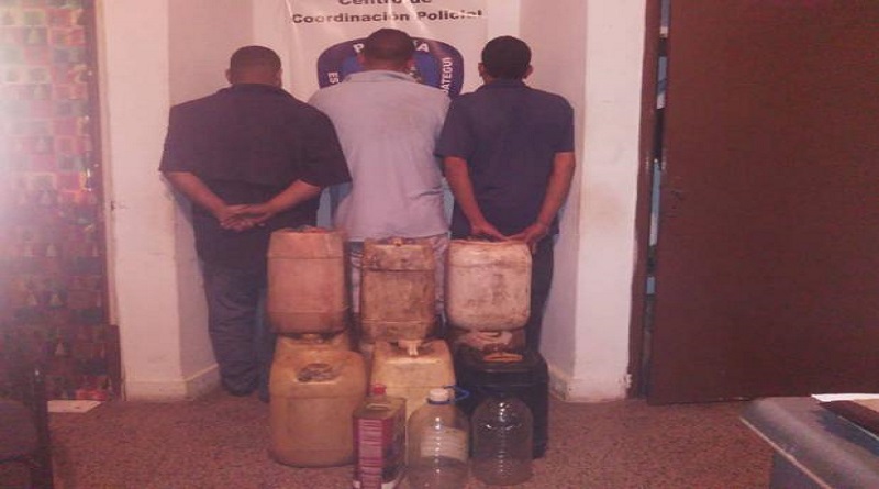 Capturan a tres ciudadanos por tráfico de combustible en Anzoátegui