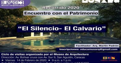 Museo Nacional de Arquitectura realizará recorrido patrimonial en El Silencio y El Calvario