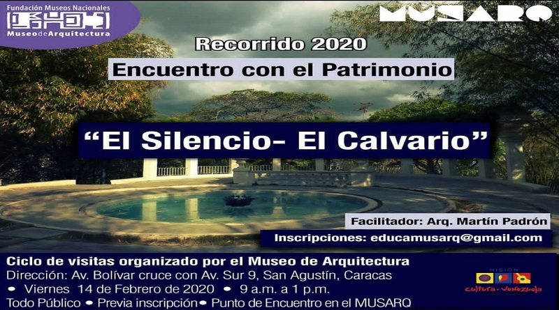 Museo Nacional de Arquitectura realizará recorrido patrimonial en El Silencio y El Calvario