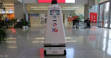 Ciudad china utiliza robot de 5G en prevención epidémica