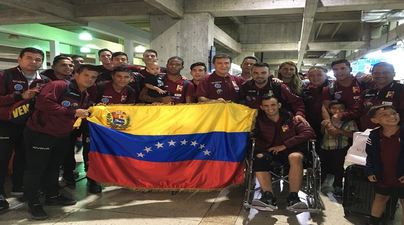 Selección Venezolana de Futsal arribó al país luego de su clasificación al Mundial de la FIFA