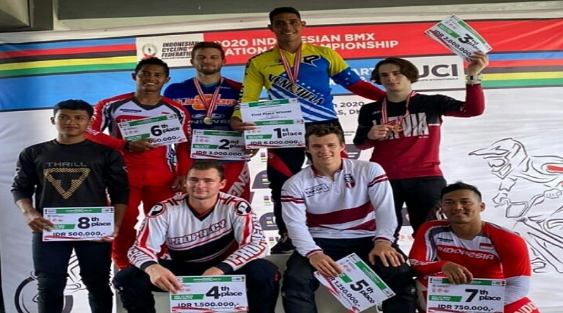 Venezolano Jefferson Milano se titula campeón en Jakatar Internacional de BMX Race