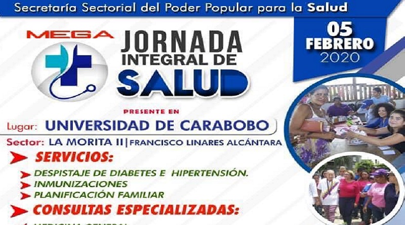 Jornada Integral de Salud ofrecerá Gobernación de Aragua a universitarios del Núcleo La Morita