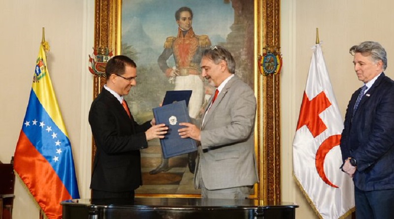 Venezuela firma acuerdo de cooperación con Federación Internacional de Sociedades de la Cruz Roja y la Media Luna Roja
