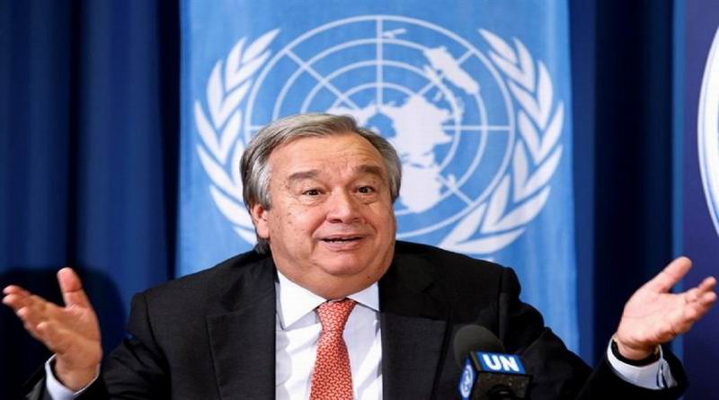 Secretario general de la ONU, António Guterres. Conflictos armados del mundo cesan por pandemia del coronavirus (Foto agencias)