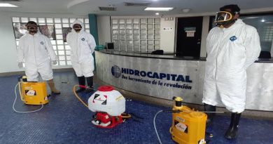 Sistema Nacional de Gestión de Riesgo realiza desinfección de instalaciones de Hidrocapital